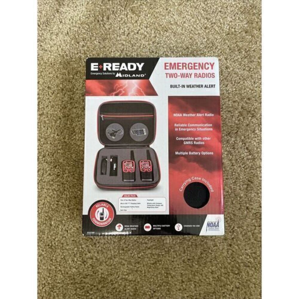 Midland Radio E+Ready EX37VP Emergency Two Way Radio Kit*New‎